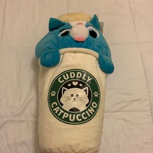 Cute Cat Stuffed Animal -Six Flags Winner Stuffed Animal